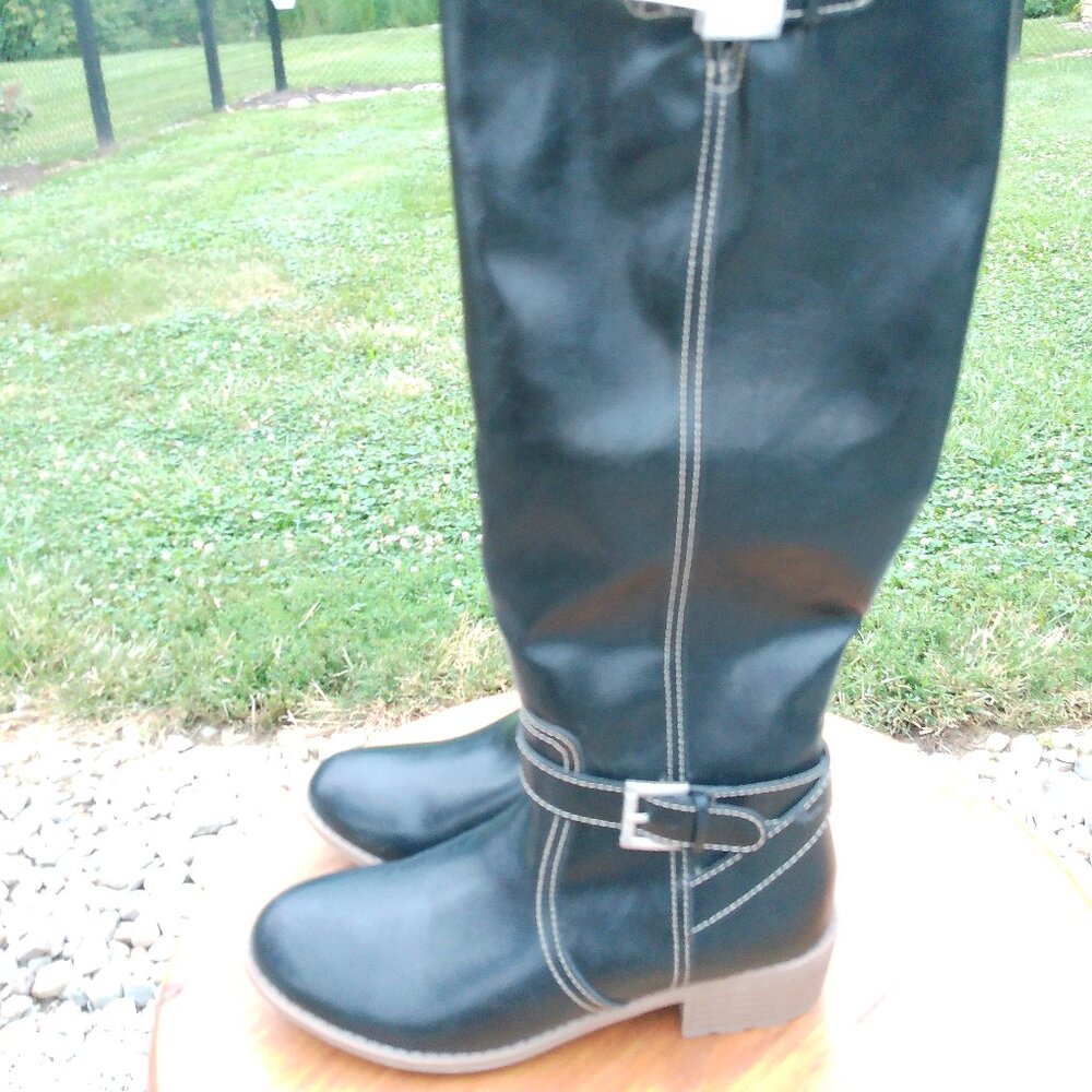 Black knee high boots. Size 8.5